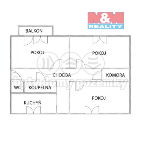 Prodej bytu 3+1, Nový Jičín, Dlouhá, 77 m2