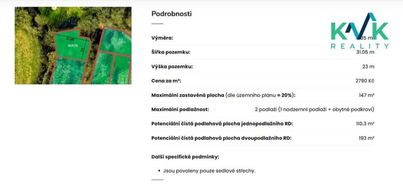 Prodej pozemku pro bydlení, Ostrov, 735 m2