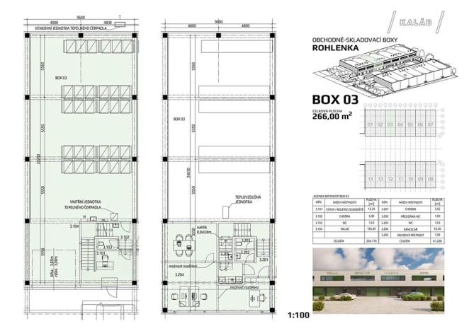 Prodej skladu, Tvarožná, 266 m2