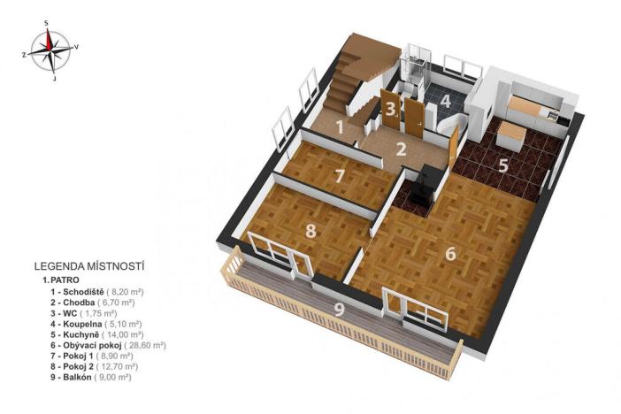 Prodej bytu 3+kk, Nové Město nad Metují, U Lípy, 103 m2