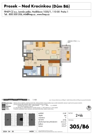 Prodej bytu 2+kk, Praha, Návarovská, 55 m2