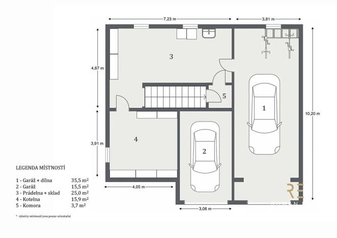 Prodej vícegeneračního domu, Praha - Záběhlice, Střemchová, 348 m2