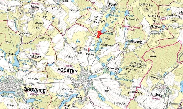 Prodej louky, Počátky, 22259 m2