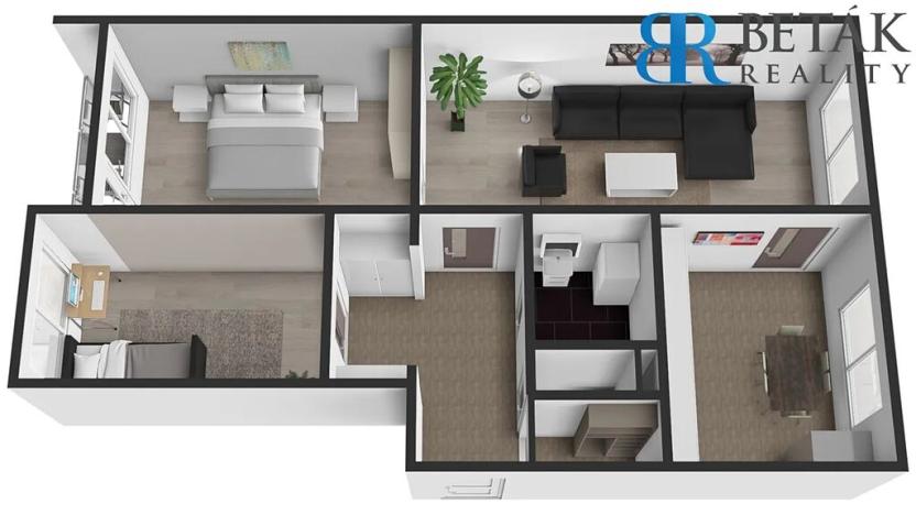 Prodej bytu 3+1, Přerov, Hranická, 67 m2