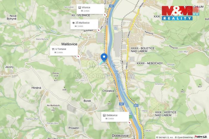 Pronájem zahrady, Malšovice, 8255 m2