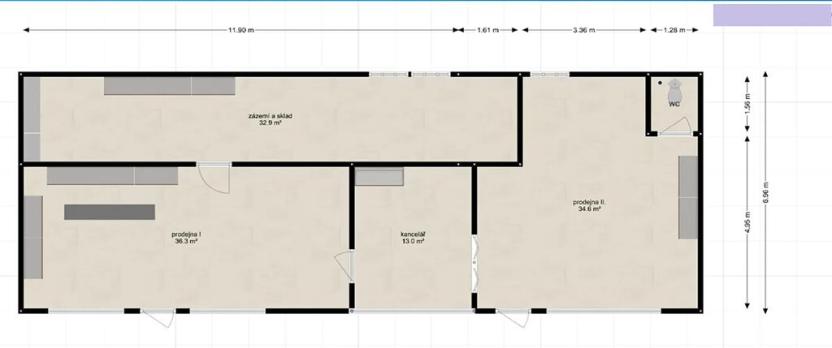 Pronájem obchodního prostoru, Mnichovo Hradiště, Turnovská, 117 m2