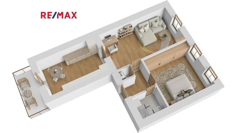 Prodej bytu 2+1, Praha - Karlín, Pernerova, 62 m2