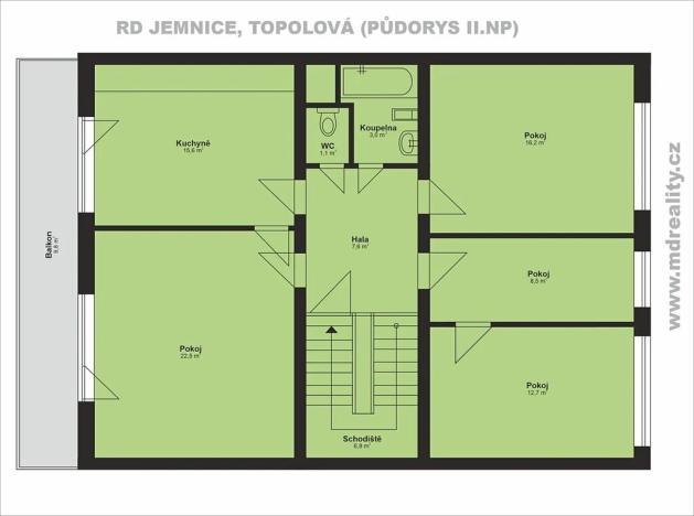 Prodej rodinného domu, Jemnice, Topolová, 283 m2