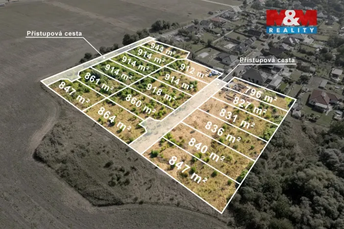 Prodej pozemku pro bydlení, Hrušovany, 847 m2