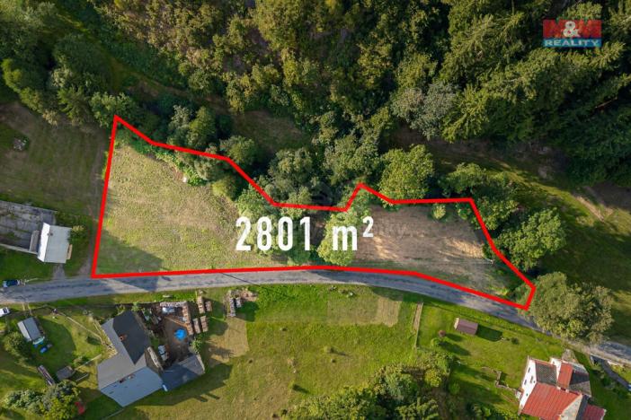 Prodej pozemku pro bydlení, Červená Voda - Moravský Karlov, 2801 m2