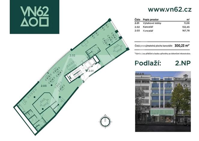 Pronájem kanceláře, Praha - Nové Město, Václavské náměstí, 311 m2