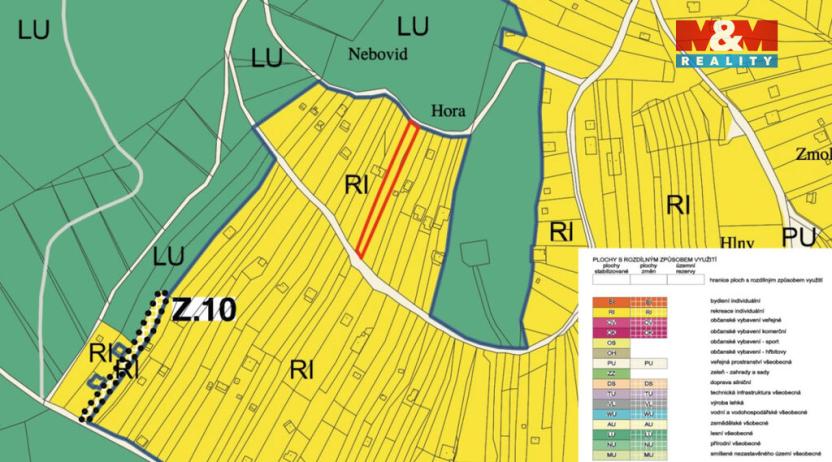 Prodej zahrady, Nebovidy, 788 m2