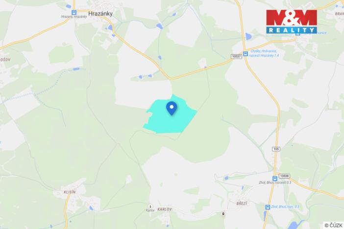 Prodej lesa, Milevsko - Klisín, 154293 m2