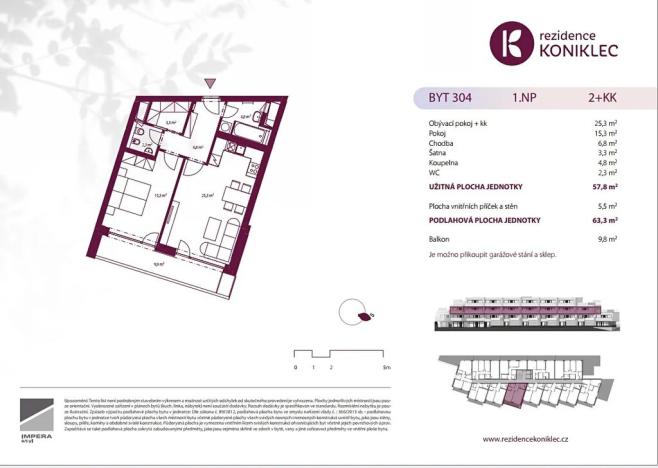 Prodej bytu 2+kk, Brno, Rybnická, 63 m2