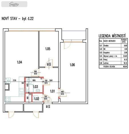 Prodej bytu 3+kk, Praha - Kamýk, Smotlachova, 62 m2