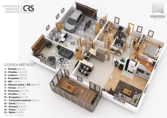 Prodej rodinného domu, Moravský Krumlov, 194 m2