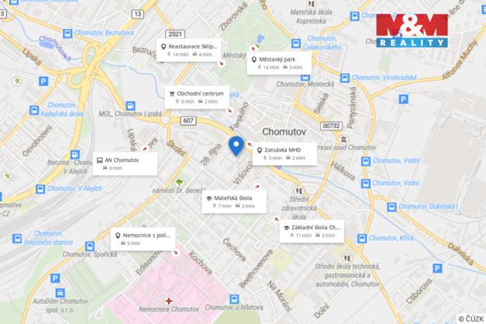 Pronájem bytu 2+1, Chomutov, Zdeňka Štěpánka, 55 m2