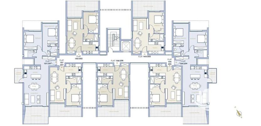 Prodej bytu 2+kk, Pafos, Kypr, 58 m2