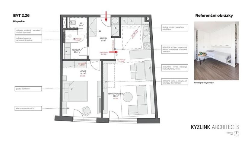 Prodej bytu 2+kk, Brno, Bystrcká, 115 m2