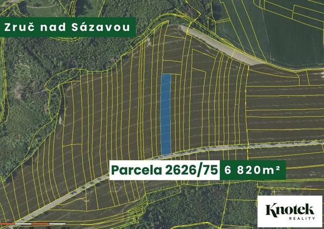 Prodej podílu pole, Zruč nad Sázavou, 21150 m2