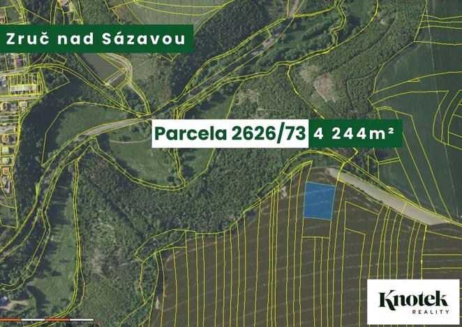 Prodej podílu pole, Zruč nad Sázavou, 21150 m2