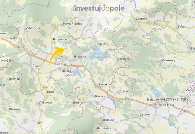 Prodej pole, Zavlekov - Skránčice, 7300 m2