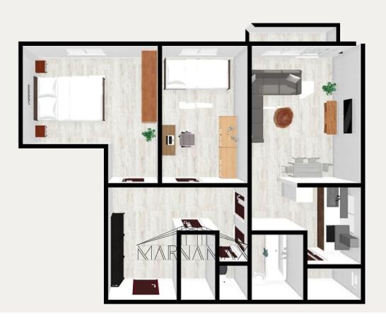 Pronájem bytu 3+kk, Kadaň, Na Strážišti, 57 m2