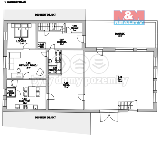 Prodej chalupy, Újezdec, 452 m2