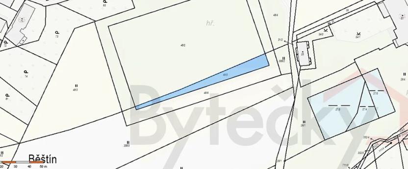 Prodej louky, Běštín, 8080 m2