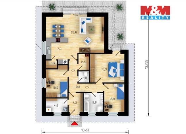 Prodej rodinného domu, Krušovice, 99 m2