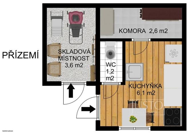 Prodej chaty, Písek, 44 m2