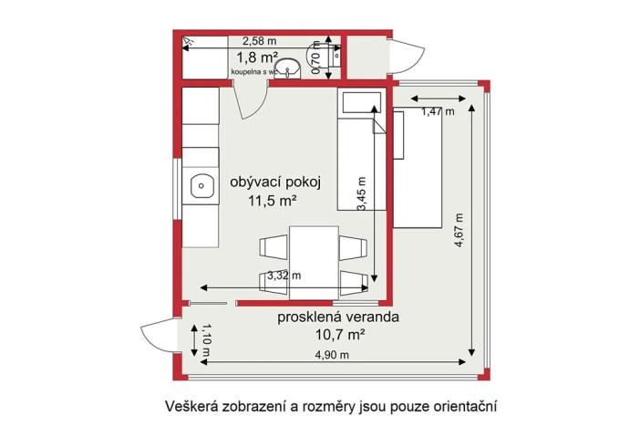 Prodej chaty, Okrouhlo, 25 m2