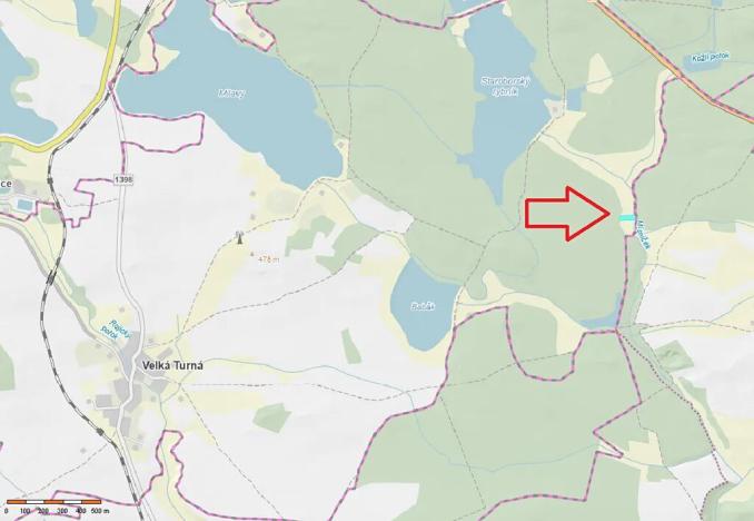 Prodej louky, Velká Turná, 2199 m2