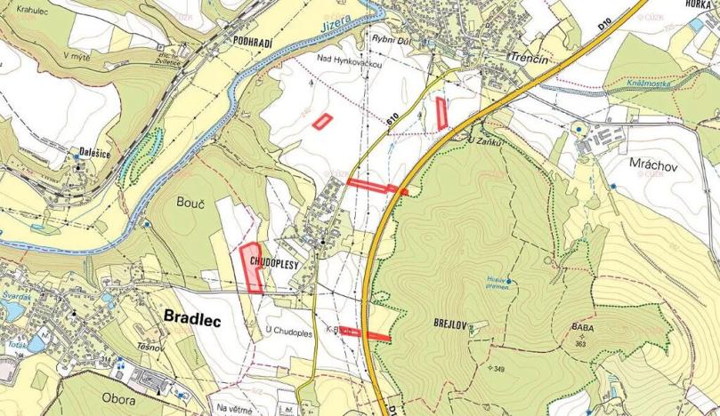 Prodej pole, Bakov nad Jizerou, 33941 m2