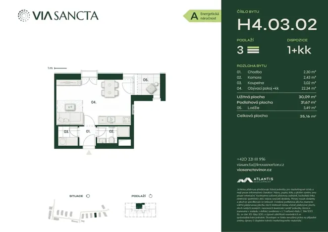 Prodej bytu 1+kk, Praha - Vinoř, Mladoboleslavská, 32 m2
