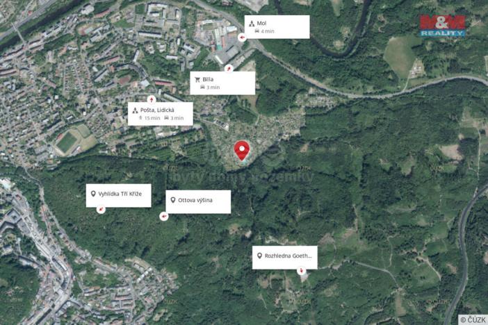 Prodej zahrady, Karlovy Vary, Hřbitovní, 510 m2