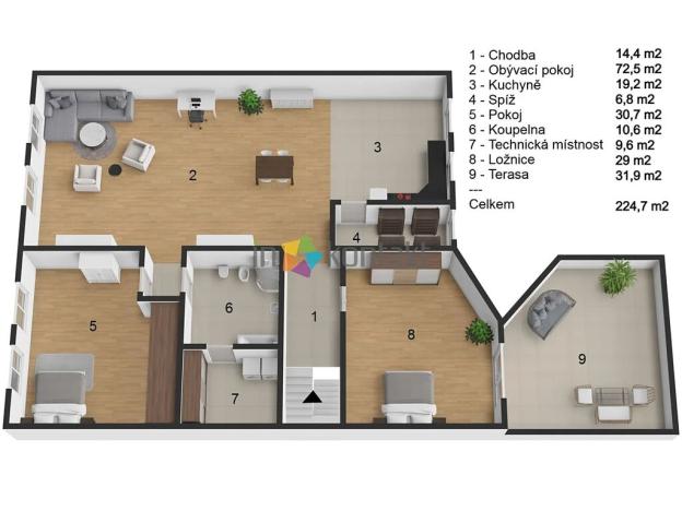 Prodej bytu 3+1, Znojmo, Zelenářská, 192 m2