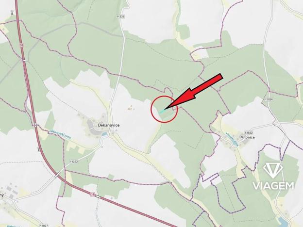 Prodej podílu lesa, Děkanovice, 948 m2