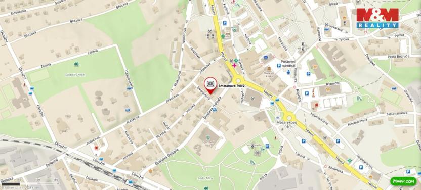 Prodej bytu 2+1, Aš, Smetanova, 46 m2