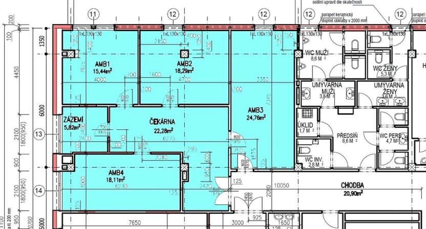 Pronájem ordinace, České Budějovice, Fr. Ondříčka, 105 m2