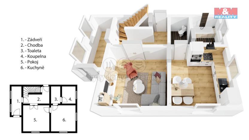 Prodej rodinného domu, Černava, 90 m2