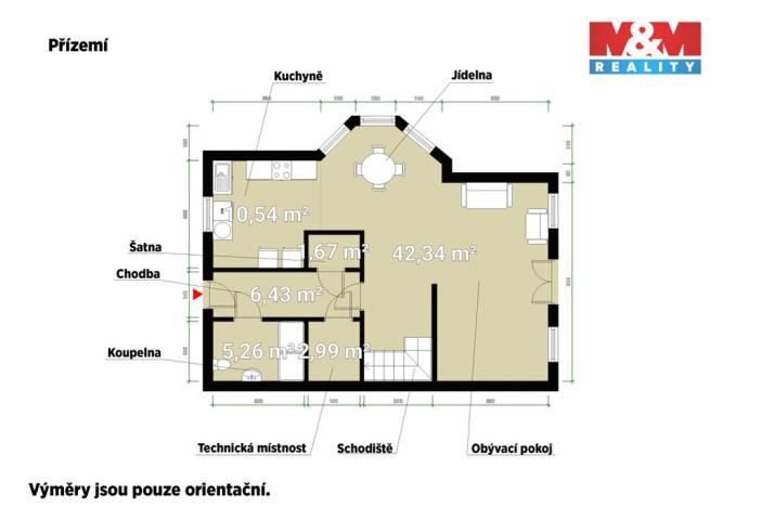Prodej rodinného domu, Postřižín, Šípková, 136 m2