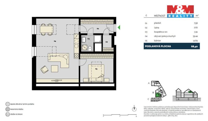 Prodej bytu 2+kk, Praha - Libeň, Střížkovská, 68 m2