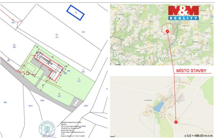 Prodej pozemku pro bydlení, Zbraslavice - Krasoňovice, 800 m2