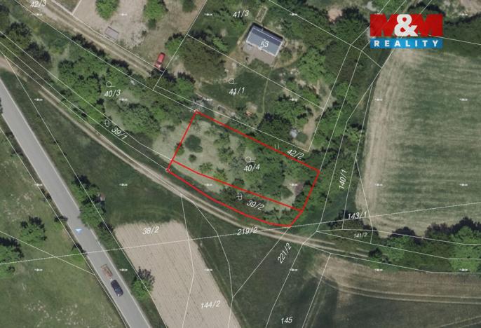 Prodej pozemku pro bydlení, Zbraslavice - Krasoňovice, 800 m2