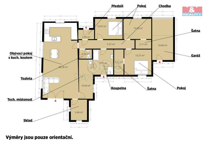 Prodej rodinného domu, Tymákov, 151 m2