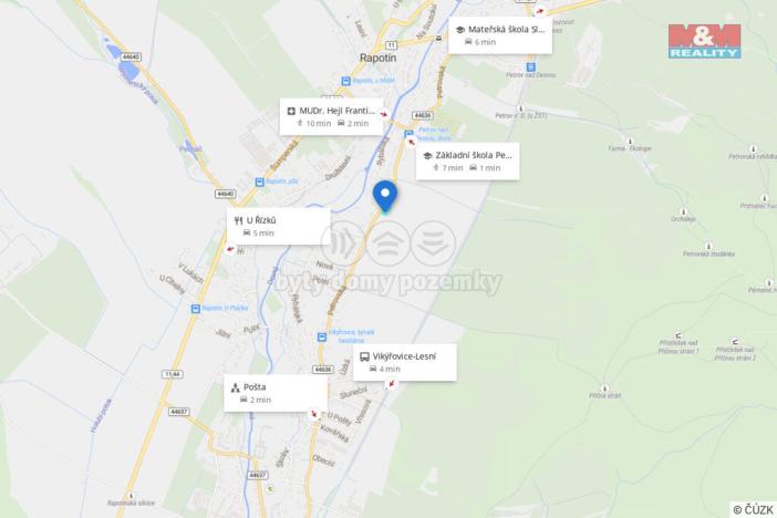 Prodej pozemku pro bydlení, Vikýřovice, 890 m2