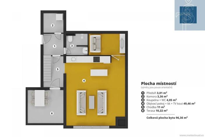 Prodej bytu 2+kk, Šestajovice, Komenského, 106 m2