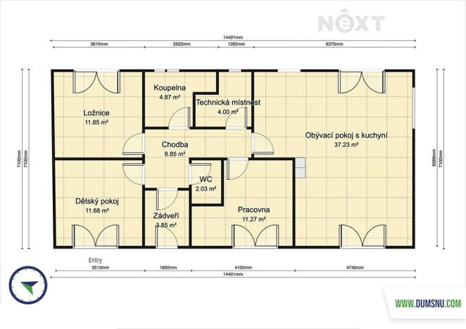 Prodej rodinného domu, Hlásnice, 94 m2