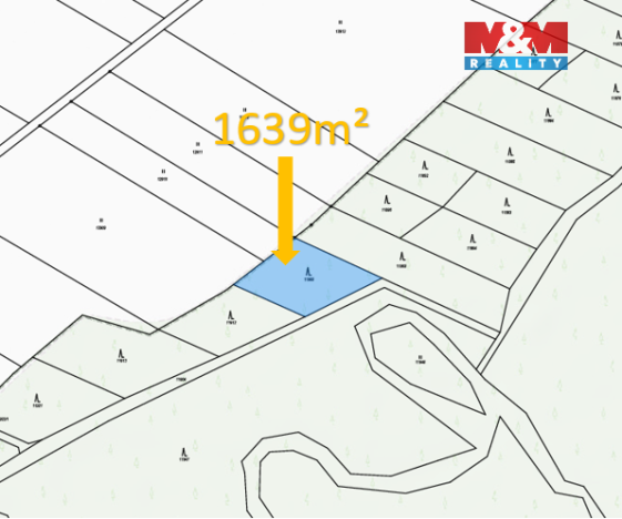 Prodej lesa, Hrabětice, 1639 m2